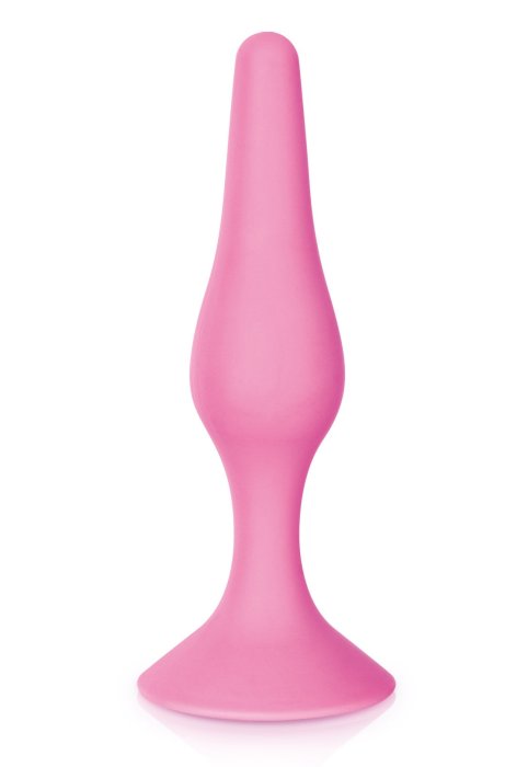 Plug Anal cu Ventuză Negru, Glamy, 11,5 cm, roz, (S)