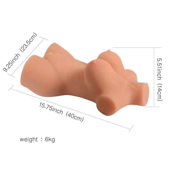 Papusa Femeie silicon 3D, Busty Lady Half Body Sex Doll, 5,9 Kg