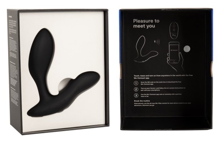 Vibrator We-Vibe »Vector+« 10,9 cm - Negru