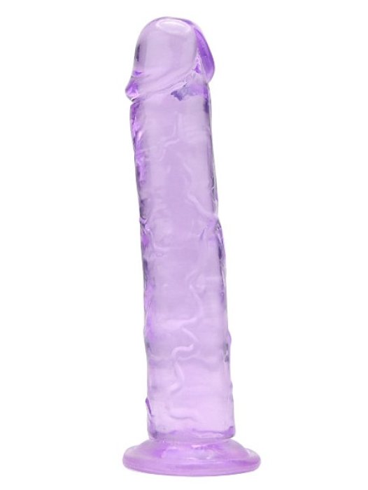 Dildo Loving Joy, cu ventuza, violet, 16 cm