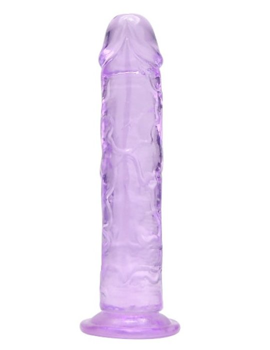 Dildo Loving Joy, cu ventuza, violet, 16 cm