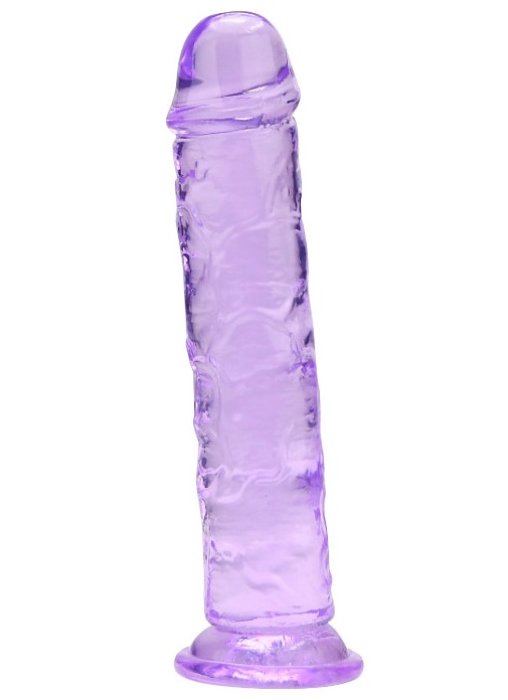 Dildo Loving Joy, cu ventuza, violet, 19 cm