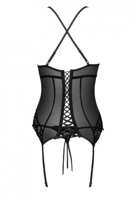 Set lenjerie sex corset sexy si chiloti, Livia Corsetti, Roxelani