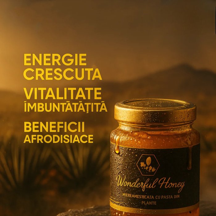 Pachet Magiun Afrodisiac Themra – Magiun Turcesc Natural pentru Potență și Energie, Borcan 240 gr.+ Miere Afrodisiaca Wonderful Honey 240g