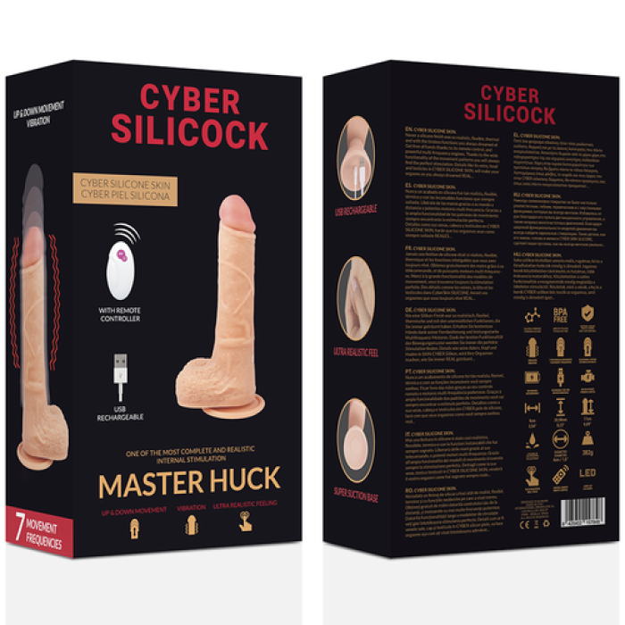 Vibrator Wireless Cyber Silicock Remote Control Realistic Master Huck