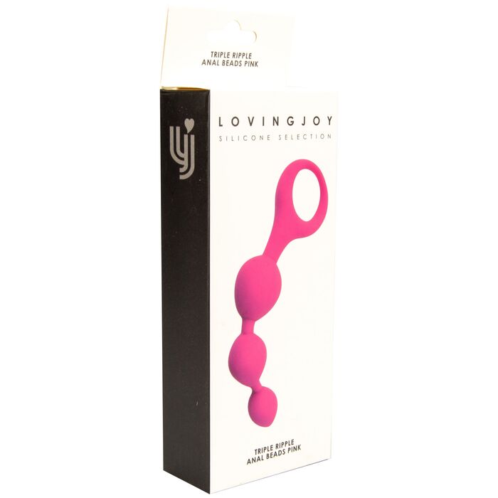 Triple Ripple Anal Beads, Loving Joy, Roz