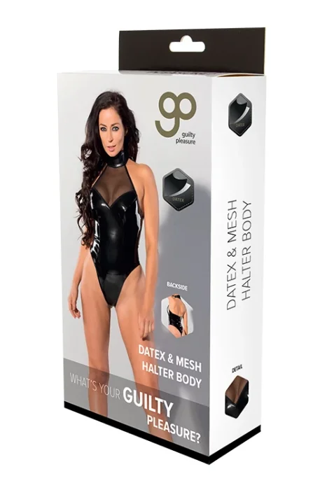 Body Latex look Guilty Pleasure - Negru - culoare si material