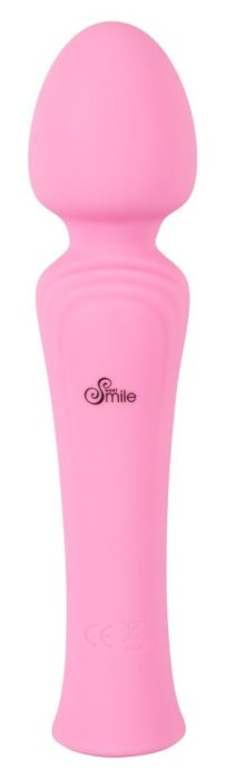 Vibrator Bagheta Masaj Sweet Smile Rechargeable Mini Wand, Roz - 16,7 cm