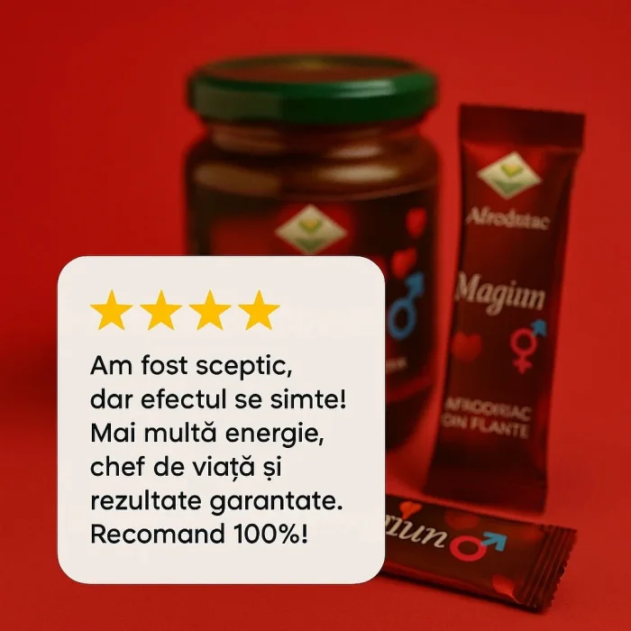 Pachet Magiun Afrodisiac Themra – Magiun Turcesc Natural pentru Potență și Energie, Borcan 240 gr.+ Magiun Afrodisiac Themra – Cutie 12 Plicuri