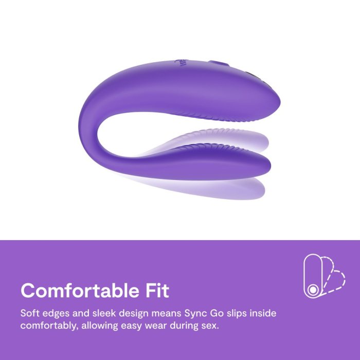 Vibrator Cupluri We-Vibe »Sync Go« Violet, Tester - detaliu finisaj