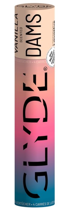 Prezervative Femei Sheer Glyde Dams "Oral Dams Vanilla" 4 Bucati - Vanilie##