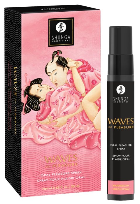 Shunga Oral Spray, Waves of Pleasure,  aroma Pepene, 20 ml