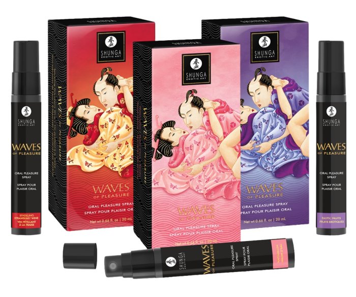 Shunga Oral Spray, Waves of Pleasure,  aroma Pepene, 20 ml