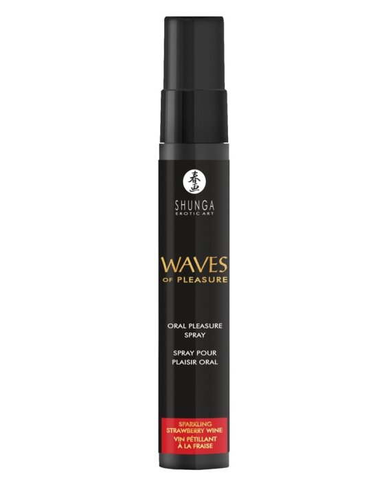 Shunga Oral Spray, Waves of Pleasure, aroma Capsuni, 20 ml
