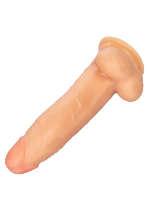 Dildo CalExotics The Fireman natural skin tone 21cm detaliu varf realist TPE