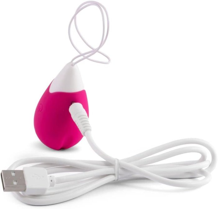 Ou Vibrator Feelztoys Anna Vibrating Egg Remote Deep Pink - vedere laterala