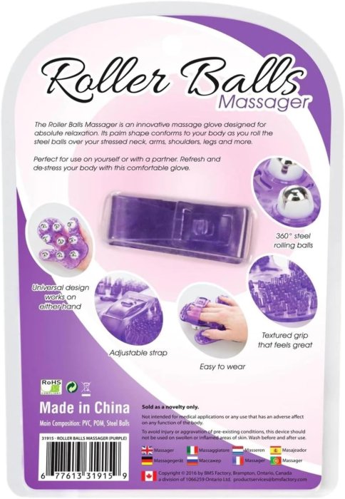 Manusa Roller Balls Massager - Violet