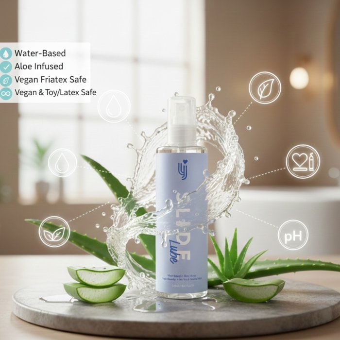 Lubrifiant pe bază de apă cu infuzie de aloe vera Loving Joy Slide 250 ml