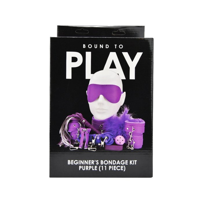 Set Bondage Bound to Play "Beginner Kit" 11 Piese - Purple
