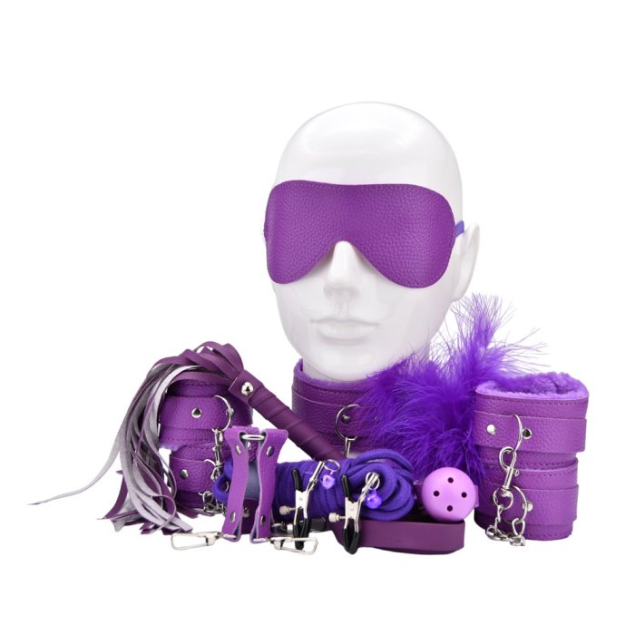 Set Bondage Bound to Play "Beginner Kit" 11 Piese - Purple