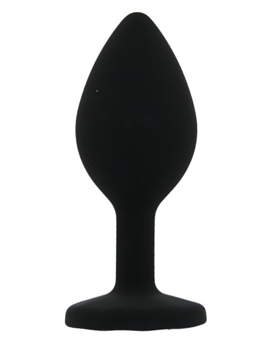​Dop anal din silicon Toosh, mic, negru, 7,4 cm, Small