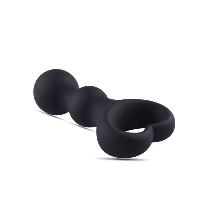 Plug anal Heart Clip Tip, Toyz4Lovers, Negru