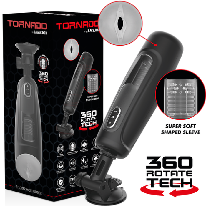 JAMYJOB - Tornado 360 Rotate Tech Stroker Masturbator