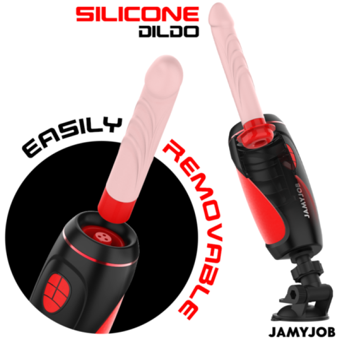 JAMYJOB - Pyston Base Automatic Masturbator cu Remote Control Dildo - culoare si material