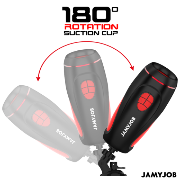 JAMYJOB - Pyston Base Automatic Masturbator cu Remote Control Dildo - dimensiuni complete