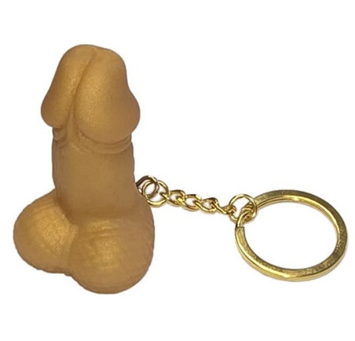 Diverty Sex - Breloc de cauciuc forma Fluier penis auriu