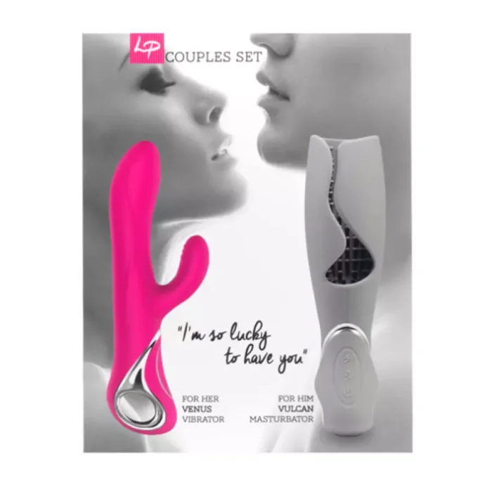 LoversPremium Venus & Vulcan Couples Set Pink & Grey