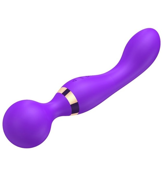 Aparat Masaj Loving Joy Dual Ended Wand -20 Viteze, 8 Vibratii - Violet