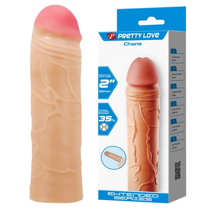 Prelungitor Penis Realistic, Pretty Love, Chane 2" [+5 cm]
