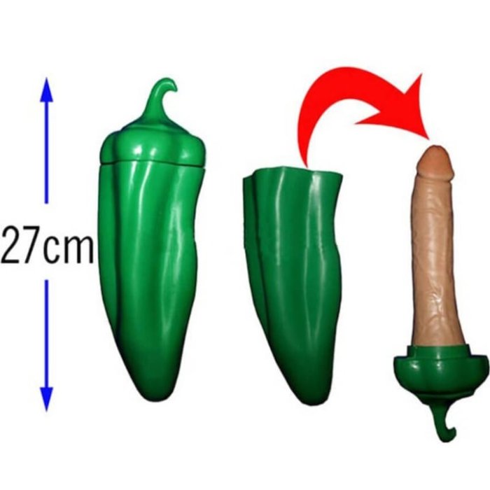 Dildo Diverty Sex "Green Pepper" - Verde - vedere frontala