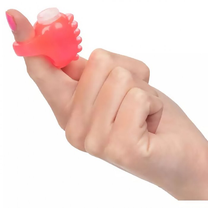 Vibrator pentru deget CalExotics - Foil Pack Vibrating Finger Teaser - Roz