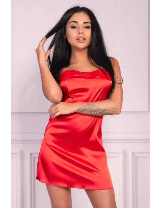 Set Camasa si Halat Jacqueline Red LC 90249 Livia Corsetti - Rosu