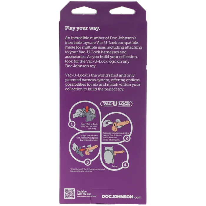 Realistic Cock Vac-U-Lock 6" UR3 Brown#