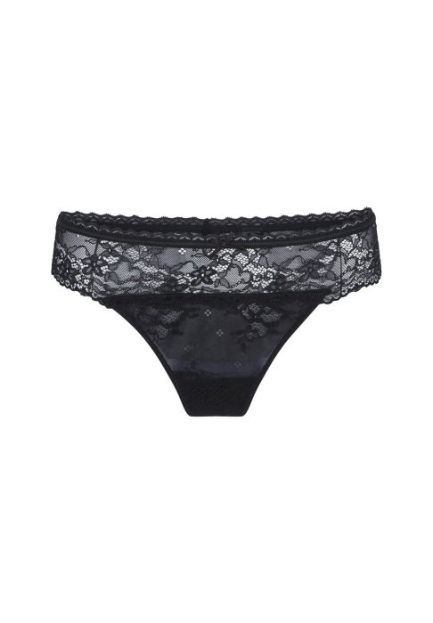 Tanga Dantelat LingaDore - Negru