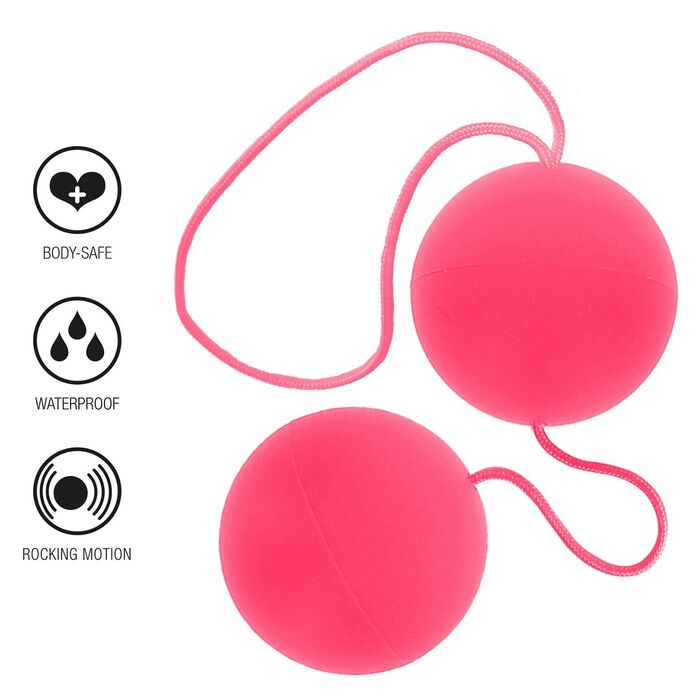 Bile Vaginale Kegel ToyJoy "Funky Love Balls" 21 cm - Rosu