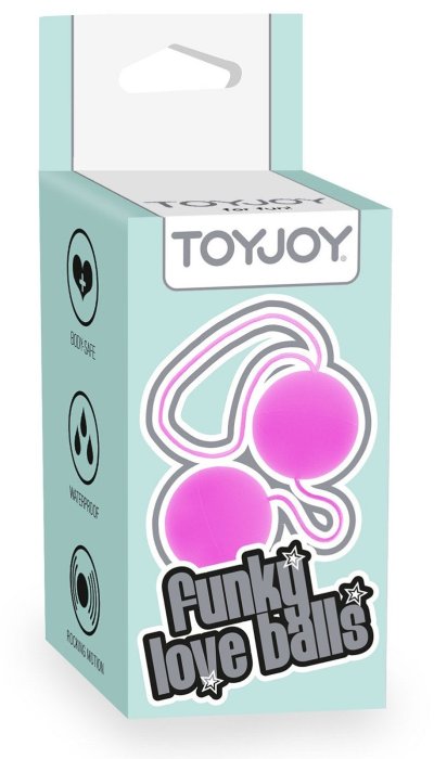 Bile Vaginale Kegel ToyJoy "Funky Love Balls" 21 cm - Roz##
