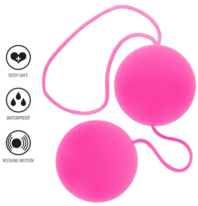 Bile Vaginale Kegel ToyJoy "Funky Love Balls" 21 cm - Roz