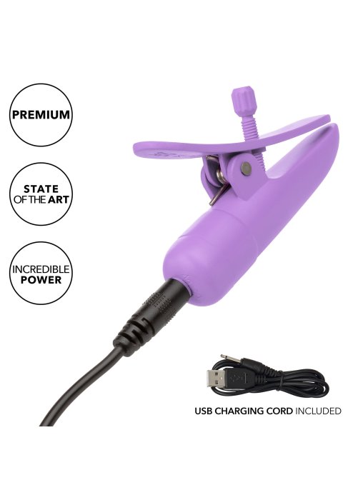 Cleme Sfarcuri cu Vibratii California Exotics "Nipplettes" - Violet##