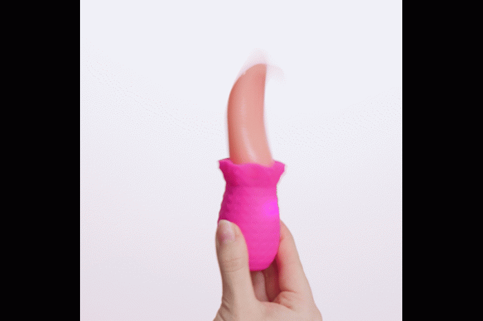 Limba cu Vibratii, Teazers, Realistic Tongue Vibrator - Roz