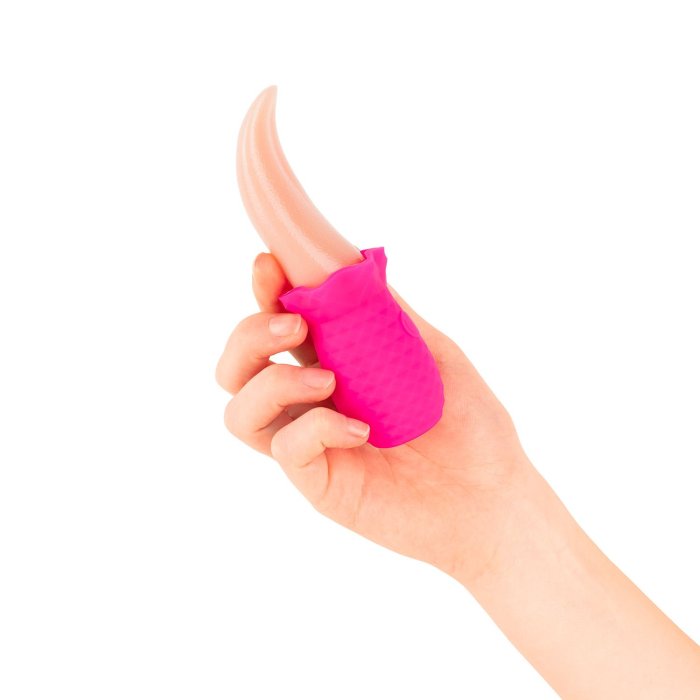 Limba cu Vibratii, Teazers, Realistic Tongue Vibrator - Roz