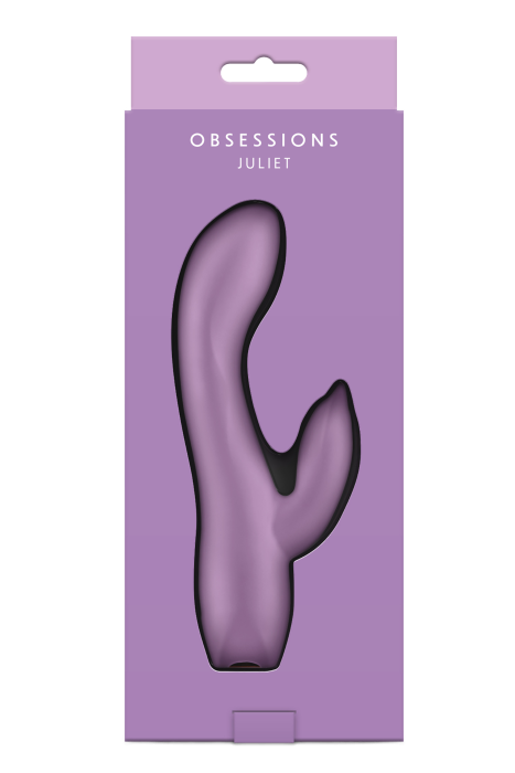Vibrator Iepuras Obsession Juliet - Light Purple - culoare si material
