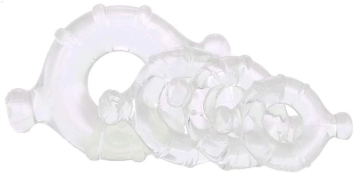 Set 4 Inele Penis - Renegade Vitality Rings Clear