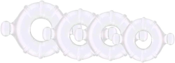 Set 4 Inele Penis - Renegade Vitality Rings Clear