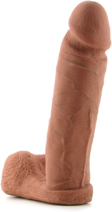 Realistic Ultraskin dildo Vac-U-Lock 8" UR3, maron - 20 cm