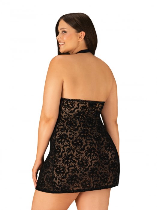 Set Camasa de Noapte si Bikini Softily Obsessive - Negru