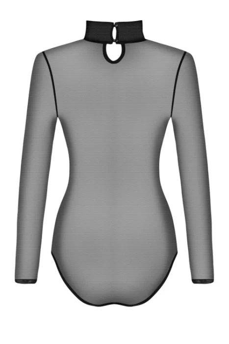 Body Sexy Transparent Obsessive B136 - Negru - dimensiuni complete